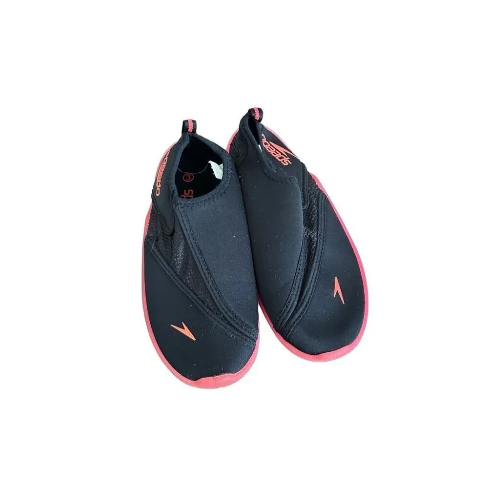 Speedo Kids 3 Surfwalker Pro 2.0 Black Orange Pink Water Shoes